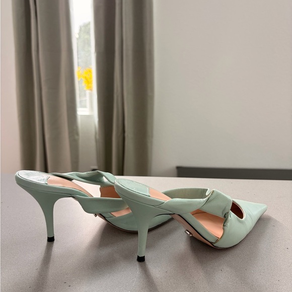 Tony Bianco Hank Heel Mint Green 100% Leather Sz US 5 / EU 35.5 - Picture 2 of 3